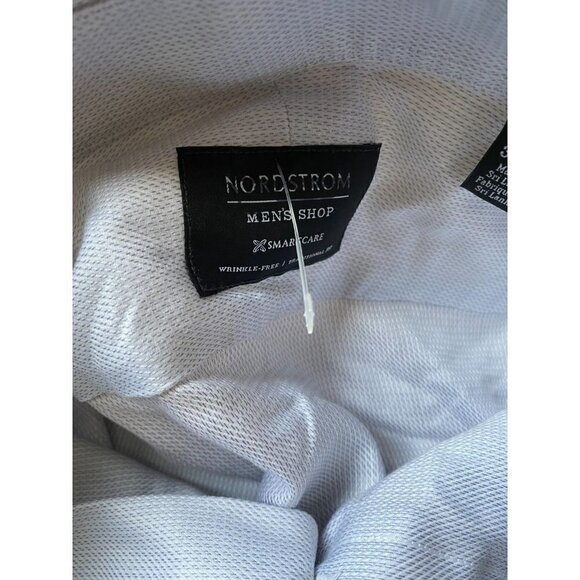 NORDSTROM Men's Shop Smart Care Dress Shirt Sz 17 Traditional Fit - Picture 6 of 8